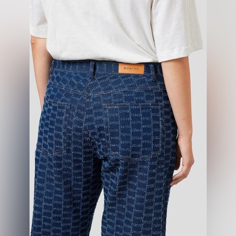 Munthe Riggs Patchwork Indigo Boyfriend Jeans - image 5